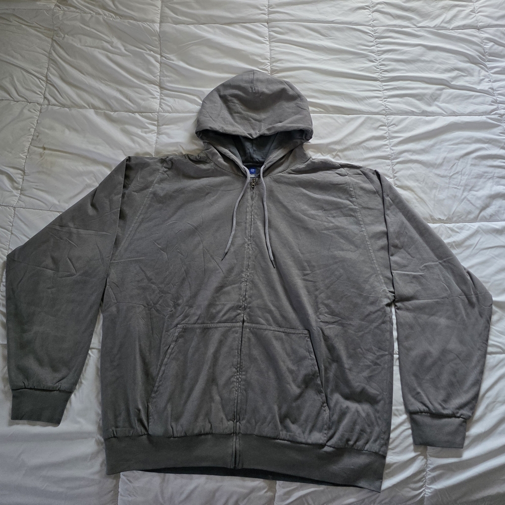 Yeezy Gap Poetic Grey Zip Up Hoodie Double Layered 2XL Unreleased